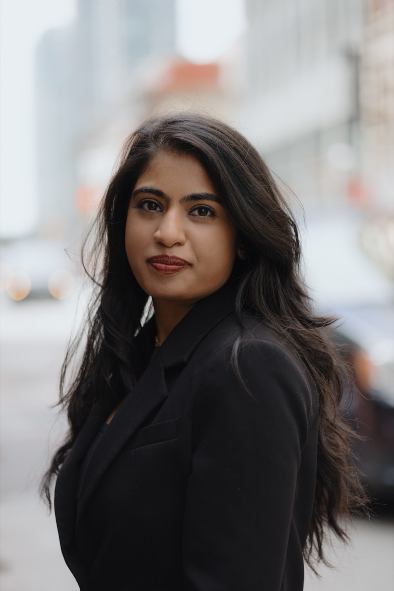 Jhanvi Arora on a city street
